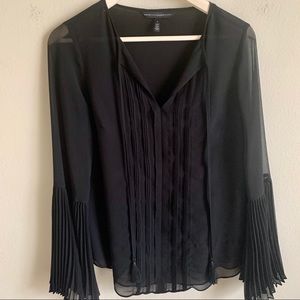 White House Black Market bell sleeve blouse size 6
